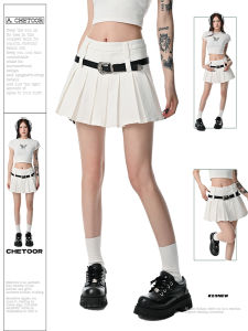 Váy Ngắn Xếp Ly Chữ a Màu Trắng Cạp Cao Mùa Hè Cho Nữ Váy Ngắn Gợi Cảm Ngọt Ngào Mát Mẻ Váy Ngắn Nửa Thân Váy Ngắn Cho Bé Gái