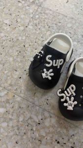 ✨TTFS✨ Comfy Kids Clogs with Cute Cartoon Charms for Daily Play Slip On Wear Shark & Bear
