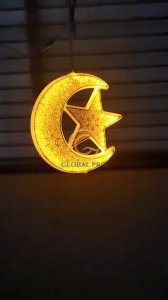 3D LED Crystal Star Lawn Pathway Light Ramadan Light Muslim Party Decor Light Garden Square Lamp  Lampu Raya