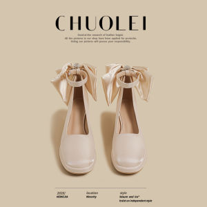 CHUOLEI | Bow Satin High Heels Bridal Shoes Pump