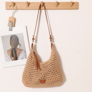 Hand Crocheted Cotton Big Capacity Bag