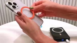 EOENKK | 2PCS Magnetic Plate PU Leather Sticker Phone Case for Magsafe IPhone 16 15 14 13 12 Pro Max Plus Wireless Charger Mac Safe Cover