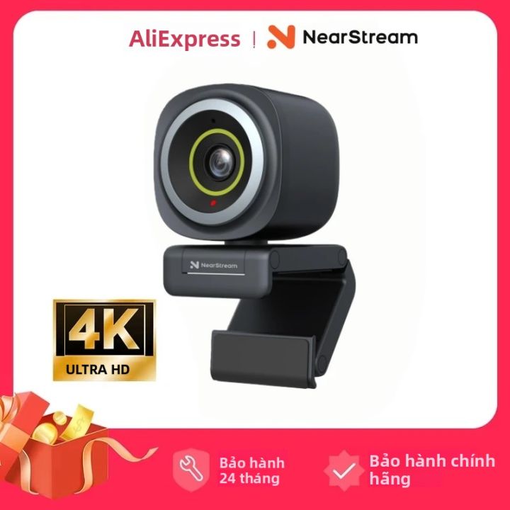 NearStream Webcam PC 1080P 60FPS con Micrófono, Reducción de Ruido& FOV Ajustables & Enfoque Automático, Webcam para Ordenador Camara pc Streaming, Plug and Play(V02AF