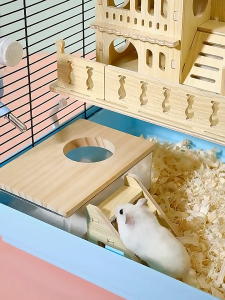 Hamster Sand Bath House – Transparent Acrylic Anti-Spill Bathroom / Toilet for Small Pets