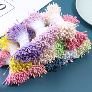 About 380-400pcs Mini Flowers Stamen Mutilcolor Artificial Flower Core For DIY Wedding Party Home Decoration Accessories