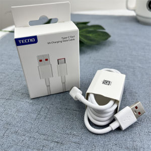Tecno 6A USB Type C Fast Charging Data Cable For Tecno Spark 40 30 20 10 Pro+ Camon 20 30S 40 Pro Pova 7 67W Quick Charger Line