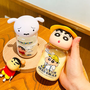 Cốc Nhựa Hoạt Hình Dễ Thương Mới Chibi Maruko-chan Cốc Nhựa Cầm Tay Cho Học Sinh Cốc Đựng Nước Trong Suốt Có Nắp Và Van Phun Thẳng