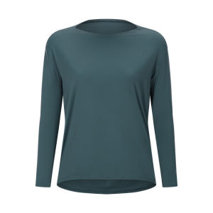 High Quality Yoga Fitness Sports Top Womens Long Sleeve Loose Breathable Slimming Pilates Outwear Nylon Moisture Wicking Quick Dry Ultra Stretchy