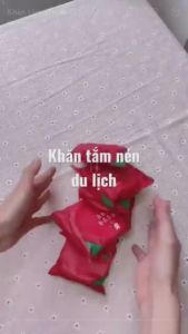 Khăn Tắm Nén Du Lịch VỎ ĐỎ 70*140CM