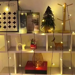 XIWANGFIRE | 50M 240LED Solar Christmas String Lights Warm White/Colorful 8 Modes Outdoor Fairy Tree Lamp for Home Party Street Wedding