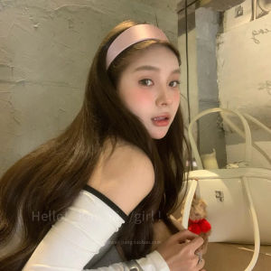 Phụ Kiện Tóc Satin Hàn Quốc Viền Rộng Màu Trơn Thanh Lịch Cao Cấp Phong Cách Ngọt Ngào Trang Trí Tóc Đơn Giản Thanh Lịch