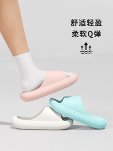 Mickey Rhombus Thick Heel Slippers: Summer Casual Mens Flat Sandals