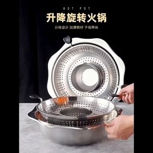 30cm หม้อชาบู หม้อสแตนเลส หม้อชาบูหม่าล่า สไตล์ยูนนาน หม้อต้ม หม้อสูกี้ สำหรับเตาทุกชนิด