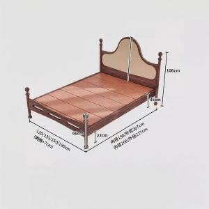 XILIMEI | Retro Vintage Children Bed 1.5m