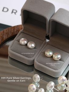 Pearl Drop Earrings 925 Silver Pin