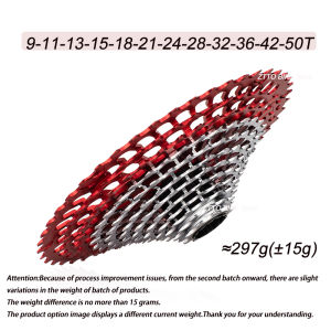 ZTTO | ZTTO SLR3 Ultimate 12 Speed 10-50T 10-51T XD Cassette Red-silver MTB 12S 9-46T 9-50T 10-46T ULT XD Sprocket 12V K7 282~298g