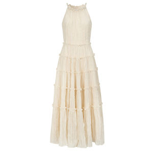 oshea | Đầm Dài Eo Thắt Chiffon Pháp Sang Trọng