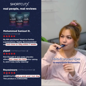 Shortcutx Night Fat Burner [Wildberry Lavender] 7 Sachets • Weight Loss / Slimming / Detox / Ready to Drink