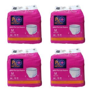 4 Packs Rx Dr Care Pull Ups Adult Diaper Large Disposable