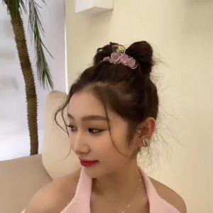 Peach Hair Clip 🎀 水蜜桃抓夹 Klip Rambut Ceri Pink Gaya Manis Comel Cute Cherry Fashion Hair Claw Korean Style