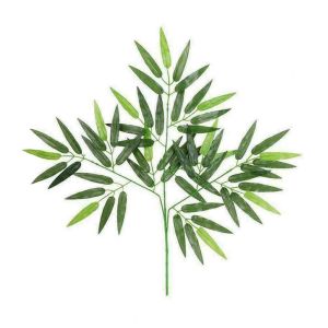 Cành lá tre giả - 1 cành 3 nhánh - dài 60cm - lá nhựa xịn đẹp - Cây giả hoa lụa Decor trang trí nhà cửa