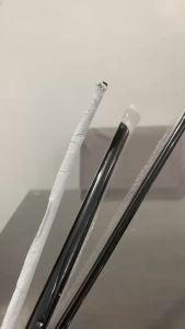 [100 pcs] Bending Straw Black 9.5 inches Individually Packed