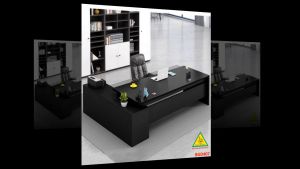 Bàn giám đốc gỗ MDF đơn giản  phong cách hiện đại BGD407 - NỘI THẤT LẮP RÁP VIENDONGADV