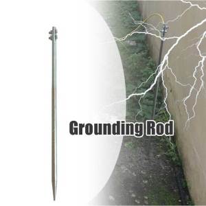 1Pcs 800*16mm Galvanized Grounding Rod
