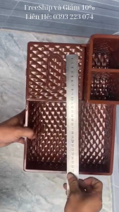 Khay Đựng Đũa Muỗng Nhà Hàng Quán Ăn Kèm Hộp Giấy Và Khay Đựng Gia Vị Size Lớn TL078