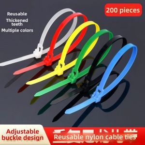 Adjustable Resuable Colored Nylon Cable Tie