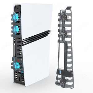 For PS5 Slim Accessories Cooling Fan with LED Light for Playstation 5 slim Disc and Digital Editions Cooling System Cooler for Ps5 Pro/Ps5 Slim