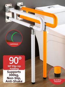 Non-slip Safe Folding Handrail Stainless Steel