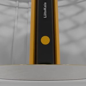 Liitokala | LiitoKala PB-E01-LED Mini Flashlight Power Bank 5000mAh 2-in-1 Type-C Portable Charger 1W EDC Torch Black Yellow