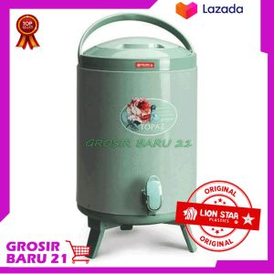 ASLI !! Termos Sahara Drink Jar 10 Liter / Termos Air Panas Dingin Lion Star / Dispenser Minum Jumbo