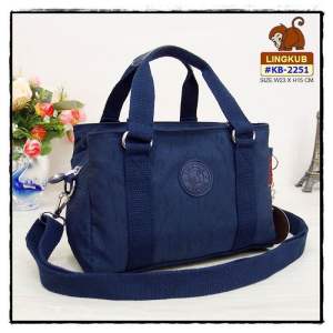 🛍 กระเป๋าทรงถือขนาด 9" นิ้ว มีสายสะพาย ลิงค์คับ LINGKUB รุ่น : KB-2251 มีหลายสี 🛍