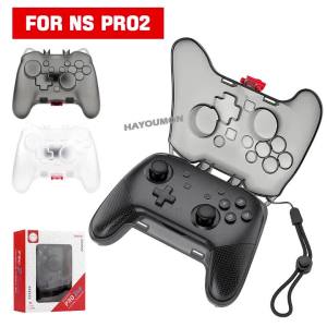 For Switch 2 Scratch & Shock Protection Transparent Protective Case For Switch 2 Pro Controller Hard Protector Cover Accessories