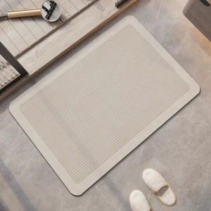 Thảm Phòng Tắm Phong Cách Wabi Sabi Tối Giản VIKAMA Thảm Tắm Cao Su Chống Trượt Thấm Hút Nhanh Khô Cho Phòng Tắm Vòi Sen Nhà Vệ Sinh