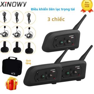 Tai Nghe Liên Lạc Trọng Tài Bóng Đá XiNOWy V4C PRO 3 Người Dùng Đàm Thoại Toàn Phần Bluetooth 1200m Hội Nghị Bóng Đá Chống Nước Có Giắc Cắm 3.5MM
