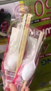 Combo 100 bộ đũa muỗng giấy tiện dụng