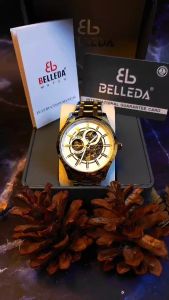 Beli 1 Dapatkan 1 Jam Tangan Pria Belleda 9530 Rantai Anti Air Mesin Automatic Sakelton
