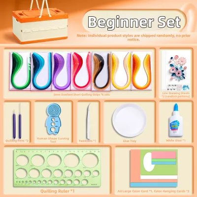 NUOXUNDE | DIY Paper Quilling Kit High-Quality 5mm Colored Quilling Strips