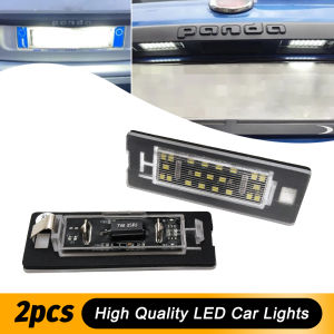 2PCS No Error Canbus For Fiat Panda MK3 Type 169 2003-2012 MK4 Type 312/319 2011-up LED License Number Plate Lights White Lamps