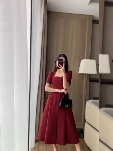 Dress For Women Square Formal Elegant Plain Ball Gown Red Skirt For Women Plus Size Skirt 2254