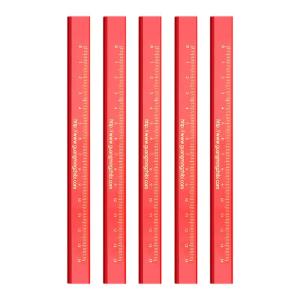 High Hardness Octagonal Flat Head Pencil for Carpenters Thick Core Sketching Pens Double Color Large Square Flat Head Drawing