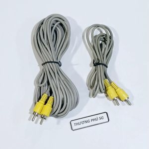 Cáp AV 2 đầu dài 1.5m / 5m (Cáp âm thanh 2 đầu AV - Hoa Sen)