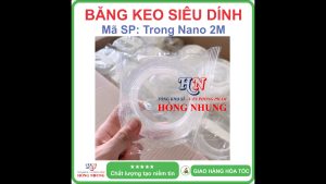 [SIÊU SALE] Băng Keo Nano Trong Suốt 2F x 2M băng keo hai mặt trong suốt siêu dính siêu bền.