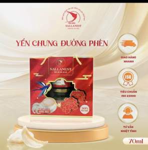 [Toàn quốc] Yến chưng đường phèn Salanest 30% tố yến x 6 hủ / hộp - sức khỏe vàng cho mọi nhà