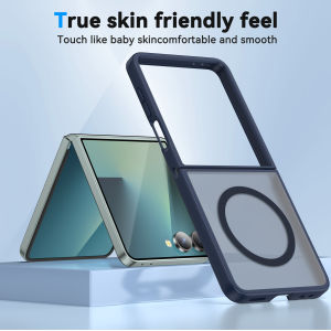 Magnetic for Samsung Galaxy Z Flip 8 Z Flip 7 Case Compatible with MagSafe Translucent Matte Soft TPU Bumper Slim Protective Case for Z Flip8