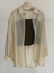 Stylish Fashionable Translucent Tencel Chiffon UV Protective Shirt
