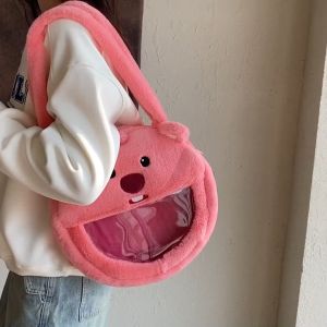 Túi xách Loopy size lớn trong suốt đáng yêu túi đeo vai hải ly ngộ nghĩnh _ TingTing